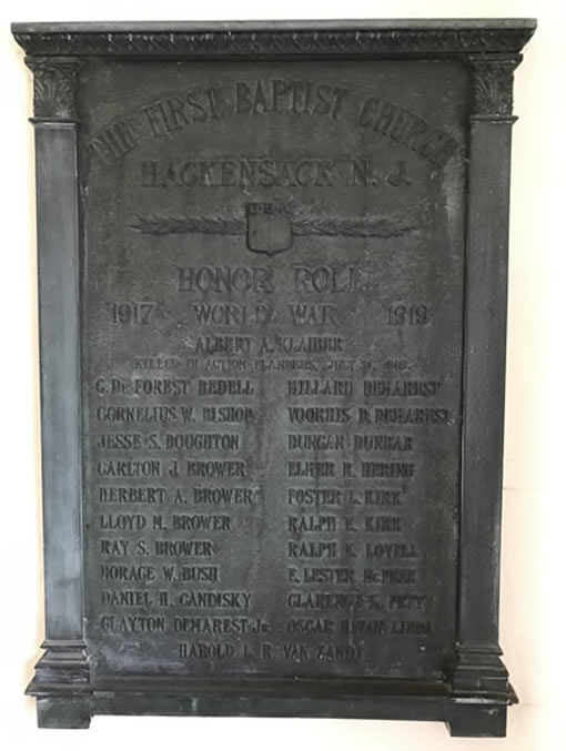 First Baptist Church Plaque